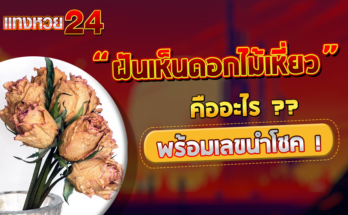 ฝันเห็นดอกไม้เหี่ยว
